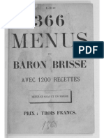 366 Menus Du Baron Brisse - 1868