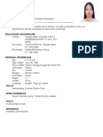 Melogie L. Olandria Contact No. 09362426082 OBJECTIVE: To Have A Job That Enables Me To Enhance My Skills and Abilities To Have An