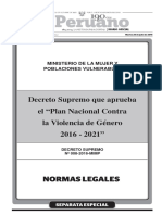 Plan Nac Contra La Violencia de Género MIMP