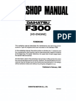 Daihatsu Feroza Engine Workshop Manual