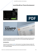 Using XAMPP For Local WordPress Theme Development