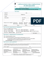 2016a Application For Completion of Programme