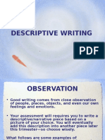 Descriptive Writing 1