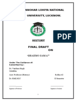 Dr. Ram Manohar Lohiya National LAW University, Lucknow.: Final Draft ON