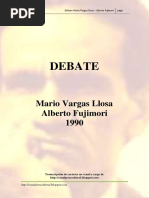 Debate Vargas Llosa Vs Fujimori (1990)