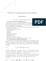 Lecture Ii-11: Supersymmetric Field Theories Edward Witten 11.1. General Remarks On Supersymmetry