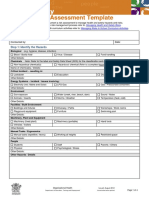 Health Safety Risk Assessment Template