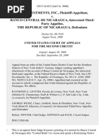 LNC Investments, Inc. v. Banco Central de Nicaragua, Interested-Third-Party The Republic of Nicaragua, 228 F.3d 423, 2d Cir. (2000)