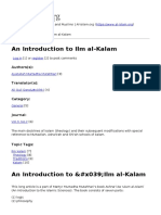 An Introduction To Ilm Al-Kalam