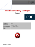 Huawei ESpace Unified Communications Solution Interoperability Test Report (With Microsoft Lync)