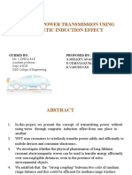 Wireless Power Transmission Using Magnetic Induction Effect: Guided By: Proposed by