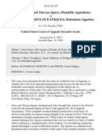 Peter Igneri and Theresa Igneri v. Cie. de Transports Oceaniques, 323 F.2d 257, 2d Cir. (1963)