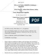 United States Ex Rel. Pedro Crispin v. Vincent R. Mancusi, Warden, Attica State Prison, Attica, New York, 448 F.2d 233, 2d Cir. (1971)