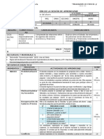 Sesión de Aprendizaje HGE - 4to