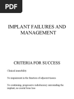 Implant Failure and Management