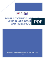 LGU Needs and Issues On Land Acq and Titling Processs