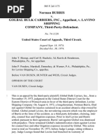 Norman Burris v. Golbal Bulk Carriers, Inc. v. Lavino Shipping Company, Third-Party-Defendant, 505 F.2d 1173, 3rd Cir. (1974)