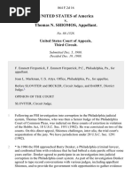 United States v. Thomas N. Shiomos, 864 F.2d 16, 3rd Cir. (1988)