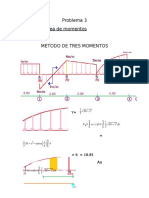 Problema 3 Método de Área de Momentos: F W (X) DX DX