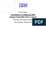 01i.installing & Configuring IBM Cognos Controller 10.1.1 Server - Proven Practice