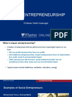 Impact Entrepreneurship