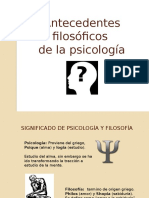 Antecedentes Filosóficos de La Psicología