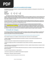 Técnicas de La Medición Del Trabajo