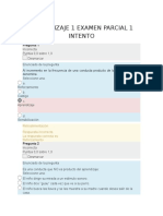 Aprendizaje 1 Examen Parcial 1 Intento