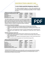 Boyuan Reports Fy 2010 Third Quarter Financial Results: in Thousands Except Share and % Data