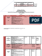 Planificare Calendaristica Limba Engleza Clasa Pregatitoare Plus Programa