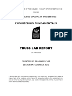 Truss Lab Report