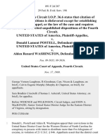 United States v. Donald Lamont Postell, United States of America v. Alden Renard Washington, 891 F.2d 287, 4th Cir. (1989)