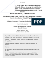 Scottie Sam Bostic v. Allstate Insurance Company, Scottie Sam Bostic v. Allstate Insurance Company, 7 F.3d 222, 4th Cir. (1993)