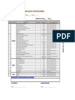 Formulario Control de Limpieza C. Control