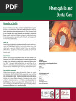 Haemophilia and Dental Care August 2010 PDF