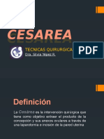 Cesarea - Tecnicas Quirurgicas