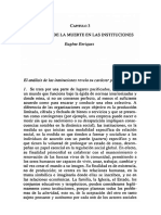 El Trabajo de La Muerte en Las Instituciones