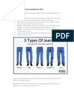 Jeans Fitting For MEN