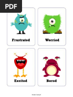 Monster Emotion Cards Printable