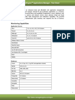 ManageEngine Applications Manager Fact Sheet