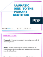 Traumatic Injuries To Primary Dentition Pedo