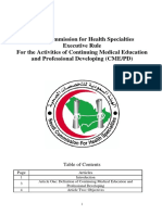 Executive Rule For CME - PD - SCFHS