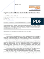 Negative Lead-Acid Battery Electrodes Doped With Glass Fibres