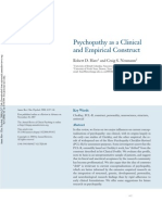 Psychopathy As A Clinical and Empirical Construct: Robert D. Hare and Craig S. Neumann