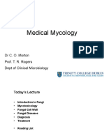 Medical Mycology: DR C. O. Morton Prof. T. R. Rogers Dept of Clinical Microbiology