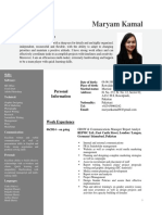 Resume CV Sample For Writers