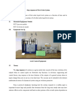 Step Response of First Order System Expt ChE Lab 2