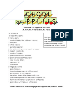 Updated Cbis Supply List