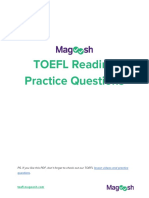 TOEFL Reading Practice PDF