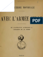 La Guerre Mondiale Avec L'armée Serbe de L'ultimatum Autrichien À L'invasion de La Serbie (1915.) - Hanry Barby